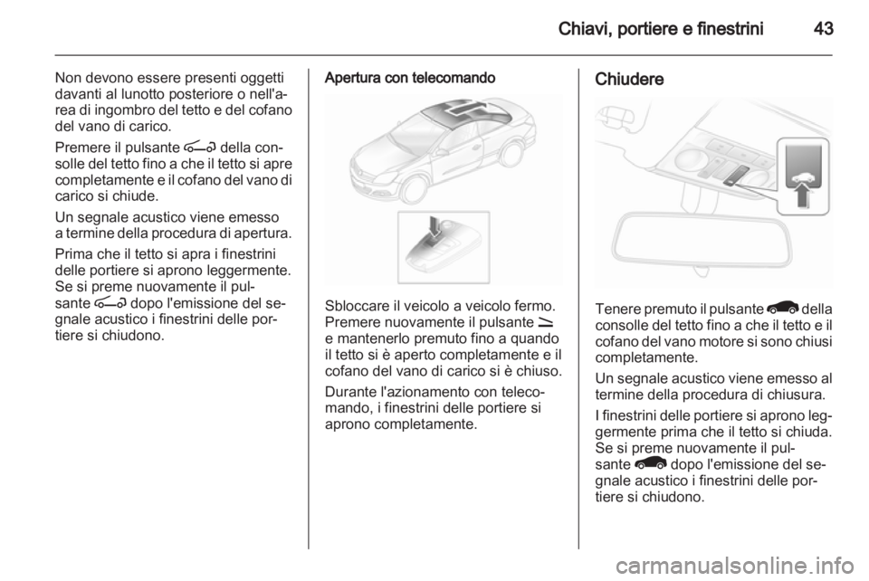 OPEL ASTRA H 2012  Manuale di uso e manutenzione (in Italian) 