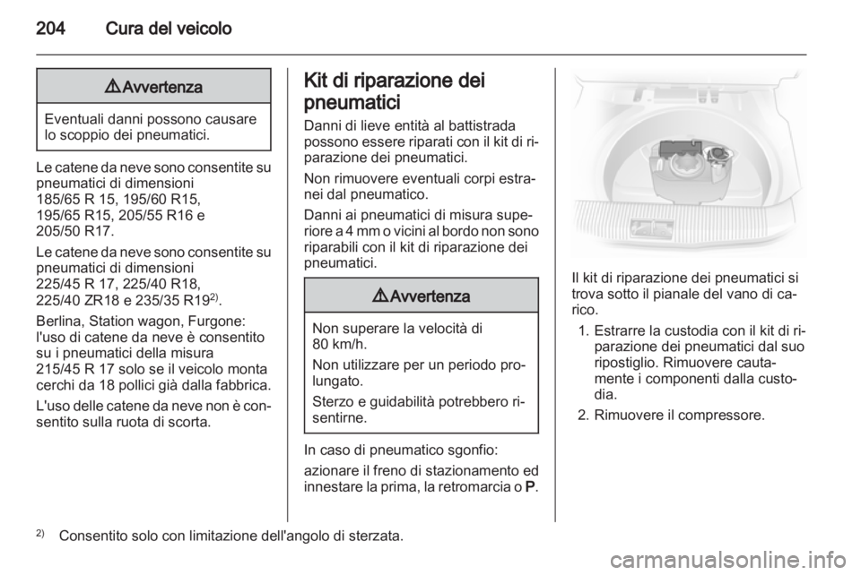 OPEL ASTRA H 2013  Manuale di uso e manutenzione (in Italian) 