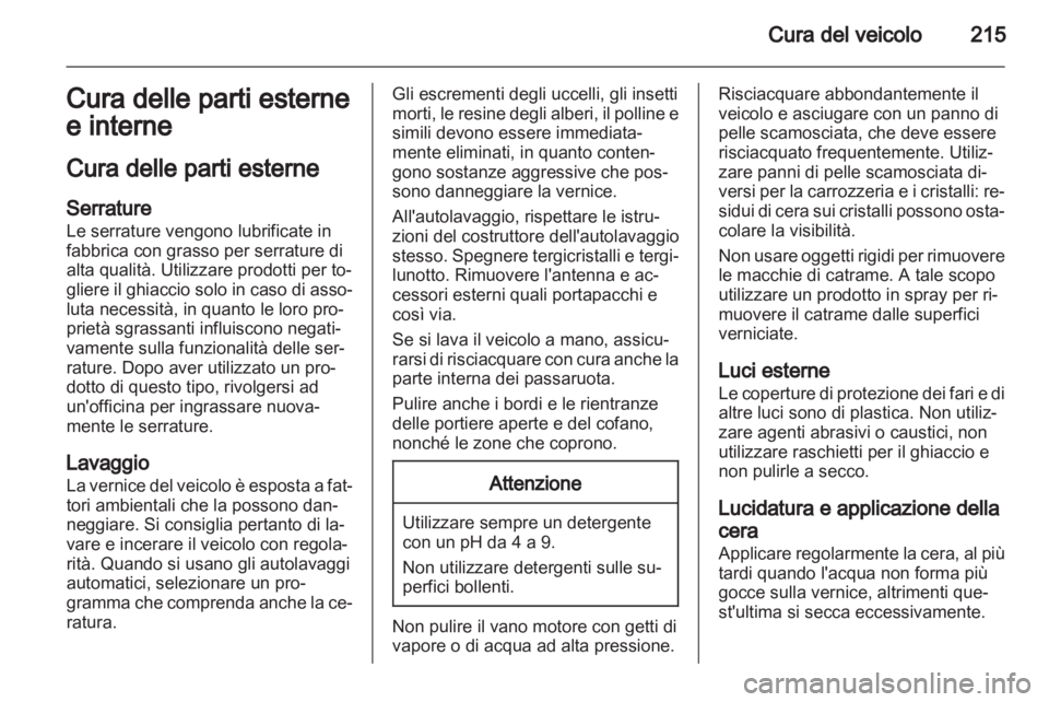 OPEL ASTRA H 2013  Manuale di uso e manutenzione (in Italian) 