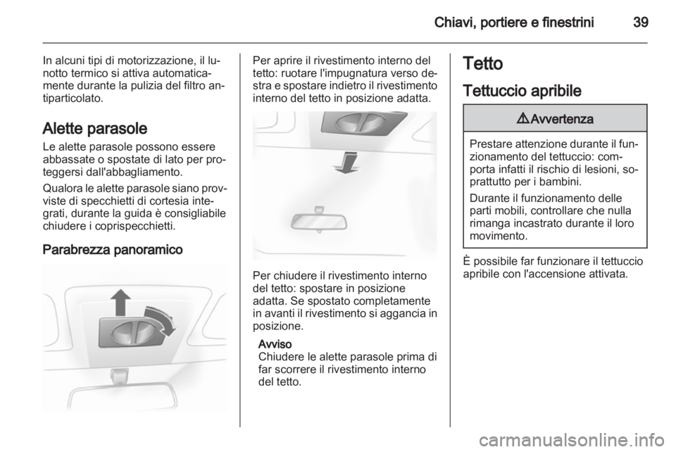 OPEL ASTRA H 2013  Manuale di uso e manutenzione (in Italian) 