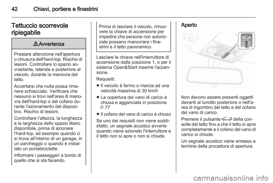 OPEL ASTRA H 2013  Manuale di uso e manutenzione (in Italian) 