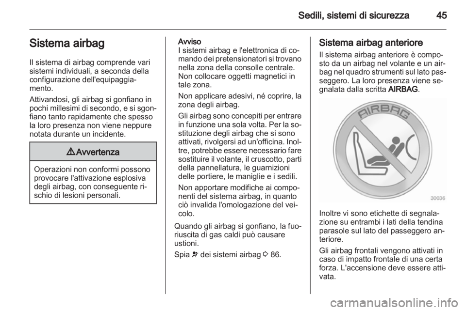 OPEL ASTRA J 2010.5  Manuale di uso e manutenzione (in Italian) 