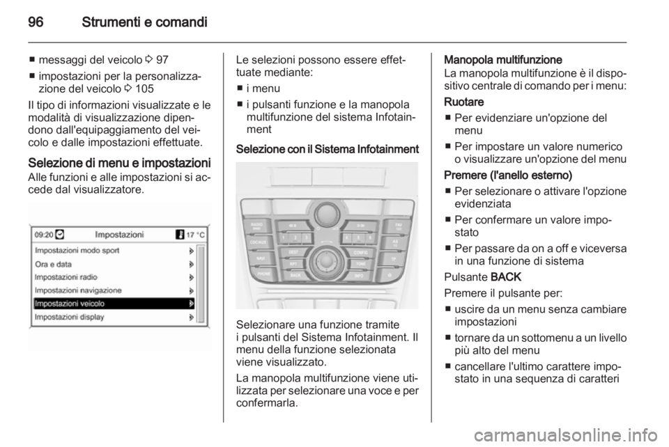 OPEL ASTRA J 2010.5  Manuale di uso e manutenzione (in Italian) 