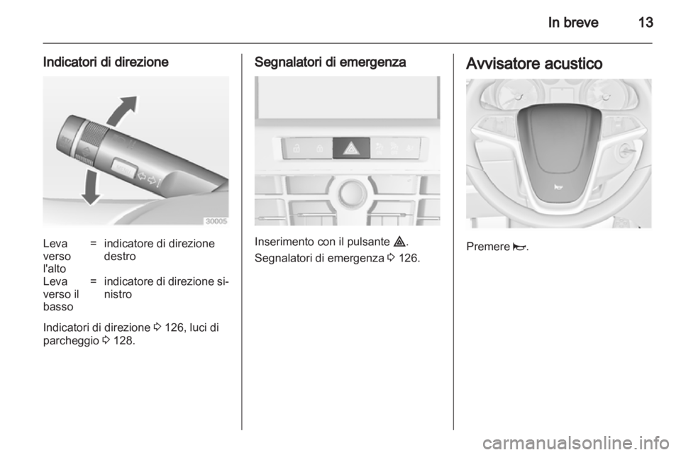 OPEL ASTRA J 2011  Manuale di uso e manutenzione (in Italian) 