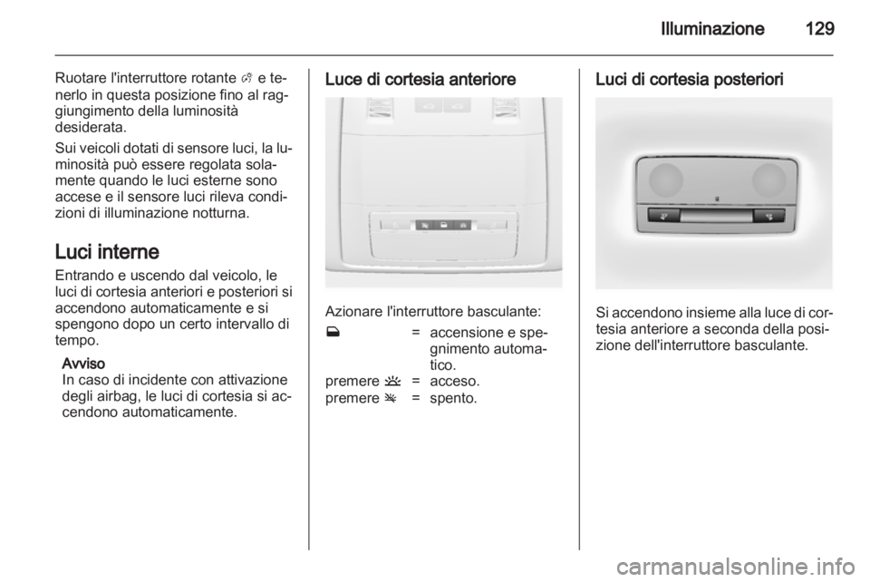 OPEL ASTRA J 2011  Manuale di uso e manutenzione (in Italian) 