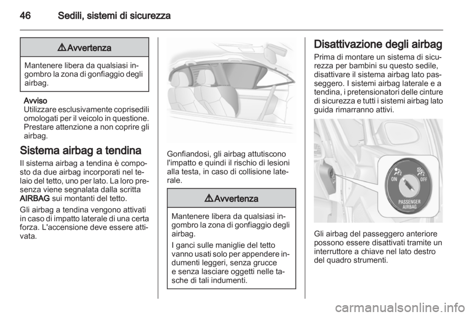OPEL ASTRA J 2011  Manuale di uso e manutenzione (in Italian) 