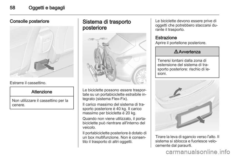 OPEL ASTRA J 2011  Manuale di uso e manutenzione (in Italian) 