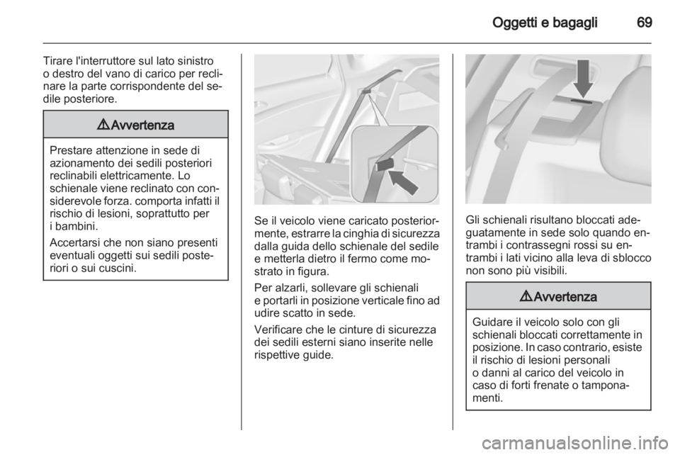 OPEL ASTRA J 2011  Manuale di uso e manutenzione (in Italian) 