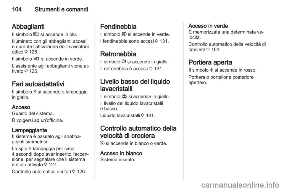 OPEL ASTRA J 2011.5  Manuale di uso e manutenzione (in Italian) 
