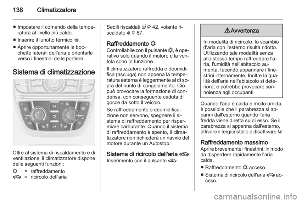 OPEL ASTRA J 2011.5  Manuale di uso e manutenzione (in Italian) 