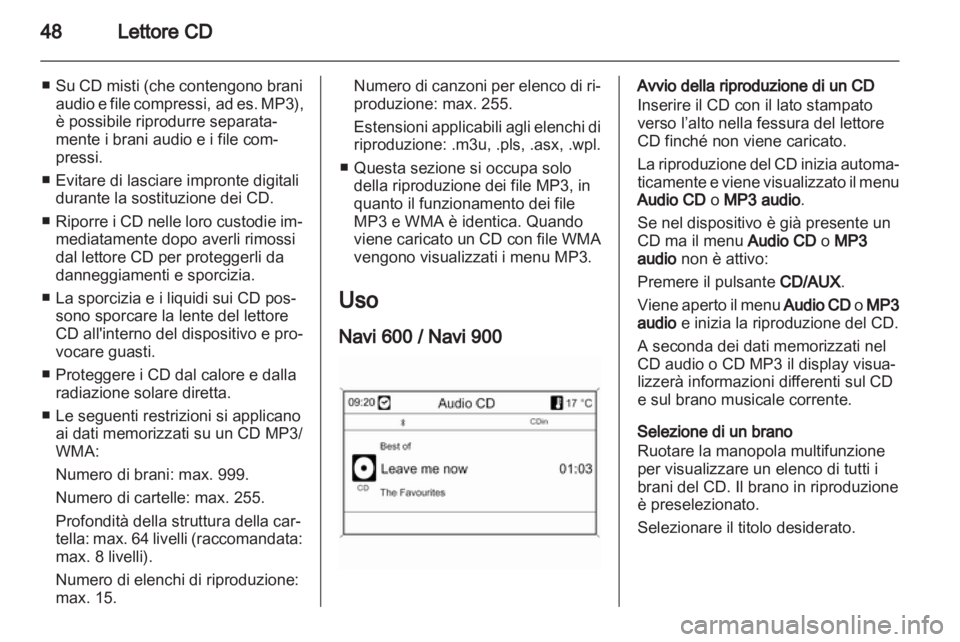 OPEL ASTRA J 2012  Manuale del sistema Infotainment (in Italian) 