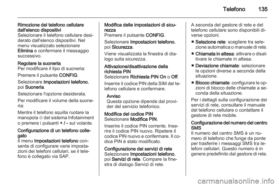 OPEL ASTRA J 2013  Manuale del sistema Infotainment (in Italian) 