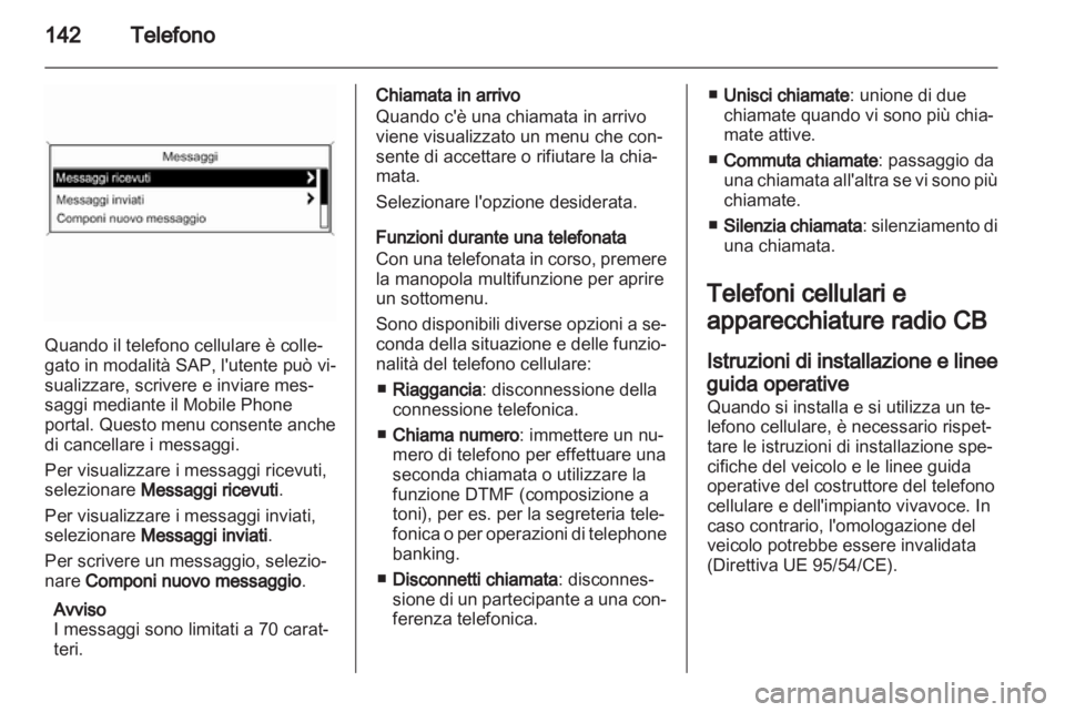 OPEL ASTRA J 2013  Manuale del sistema Infotainment (in Italian) 