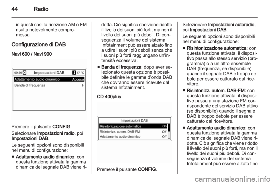 OPEL ASTRA J 2013 Manuale del sistema Infotainment (in Italian) OPEL ASTRA J 2013 Manuale del sistema Infotainment (in Italian)