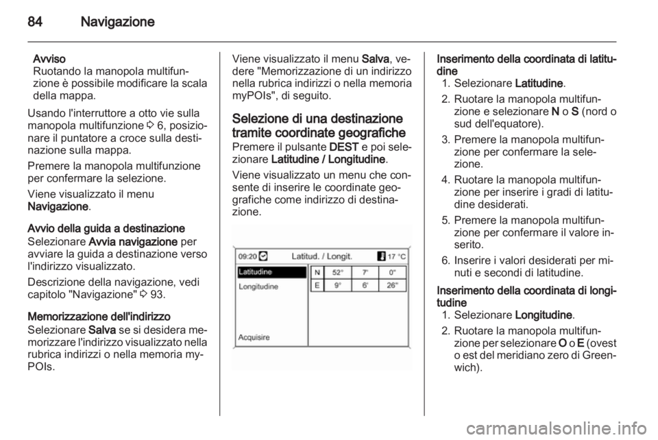 OPEL ASTRA J 2013  Manuale del sistema Infotainment (in Italian) 