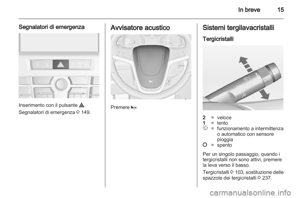 OPEL ASTRA J 2013  Manuale di uso e manutenzione (in Italian) 