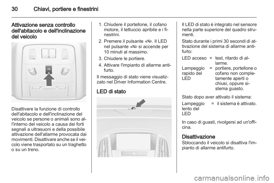 OPEL ASTRA J 2013  Manuale di uso e manutenzione (in Italian) 