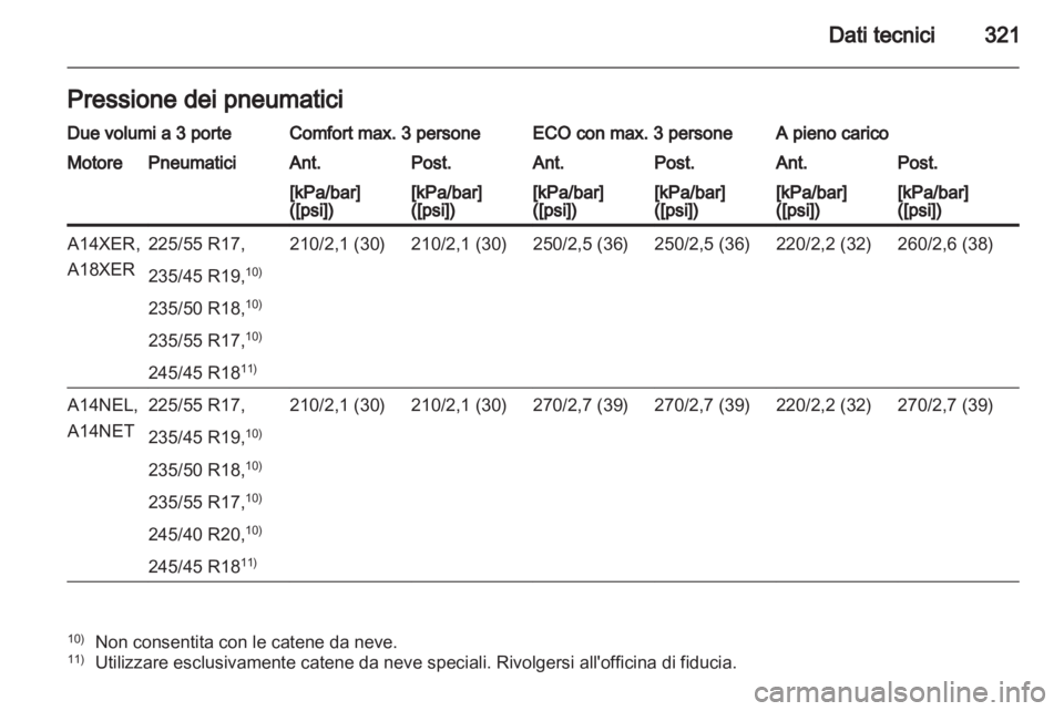 OPEL ASTRA J 2013  Manuale di uso e manutenzione (in Italian) 