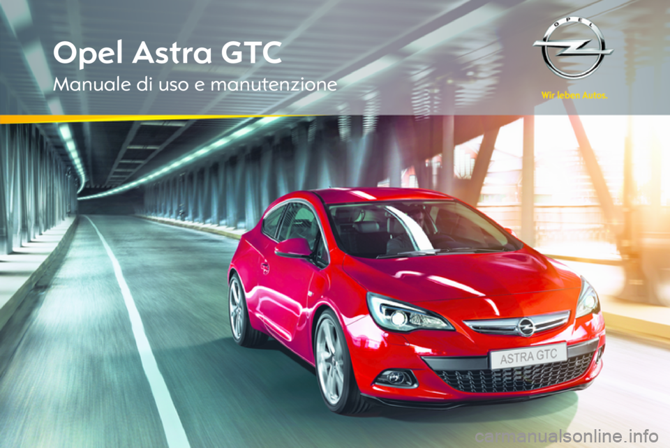 OPEL ASTRA J GTC 2012  Manuale di uso e manutenzione (in Italian) 