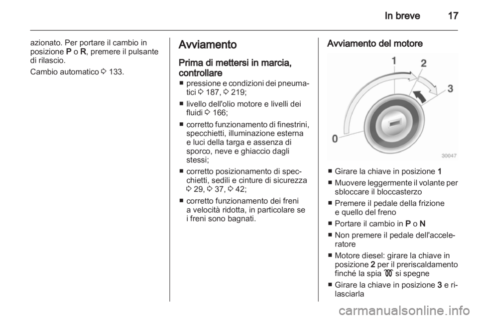 OPEL ASTRA J GTC 2012  Manuale di uso e manutenzione (in Italian) 