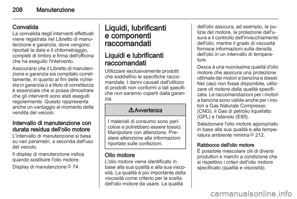 OPEL ASTRA J GTC 2012  Manuale di uso e manutenzione (in Italian) 