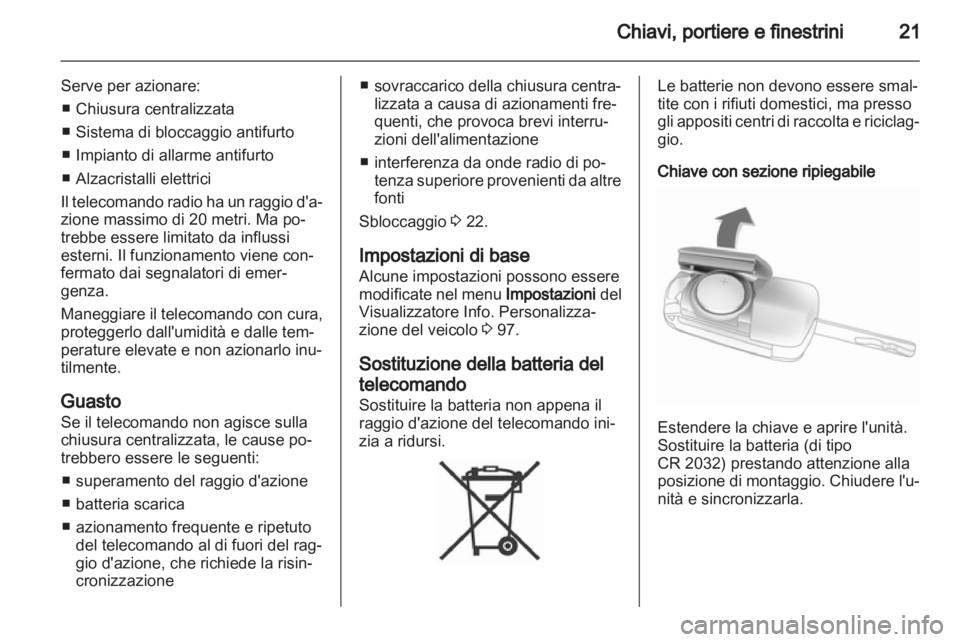 OPEL ASTRA J GTC 2012  Manuale di uso e manutenzione (in Italian) 