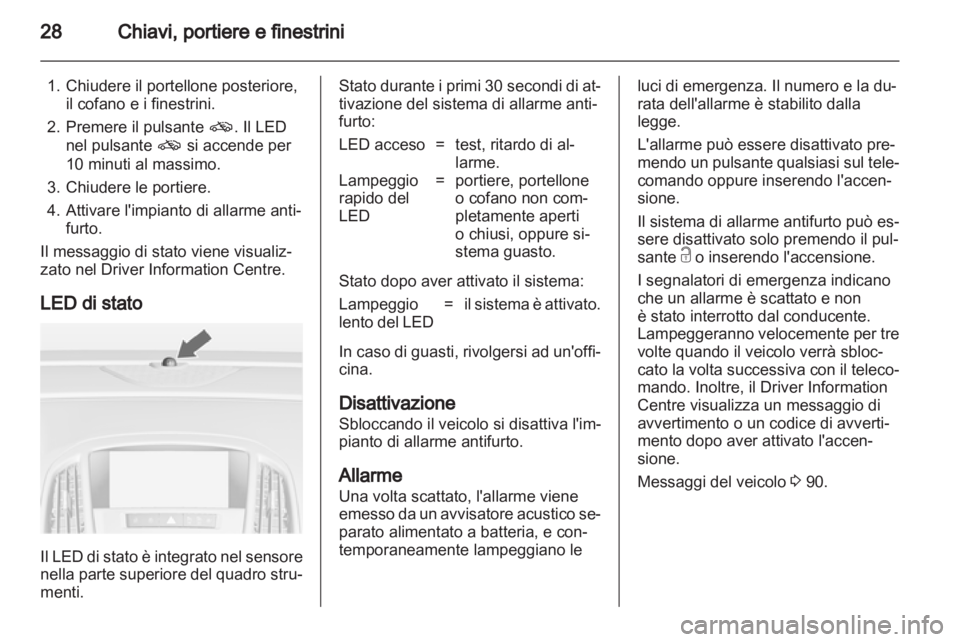 OPEL ASTRA J GTC 2012  Manuale di uso e manutenzione (in Italian) 