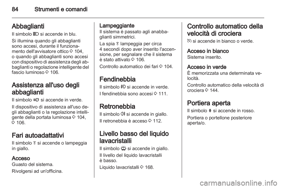 OPEL ASTRA J GTC 2012  Manuale di uso e manutenzione (in Italian) 