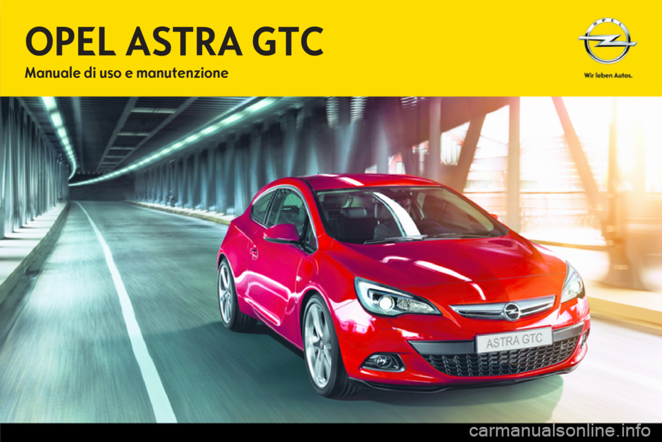 OPEL ASTRA J GTC 2012.5  Manuale di uso e manutenzione (in Italian) 