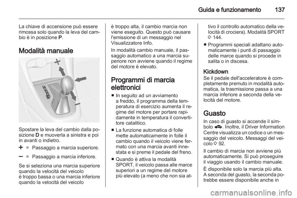 OPEL ASTRA J GTC 2012.5  Manuale di uso e manutenzione (in Italian) 