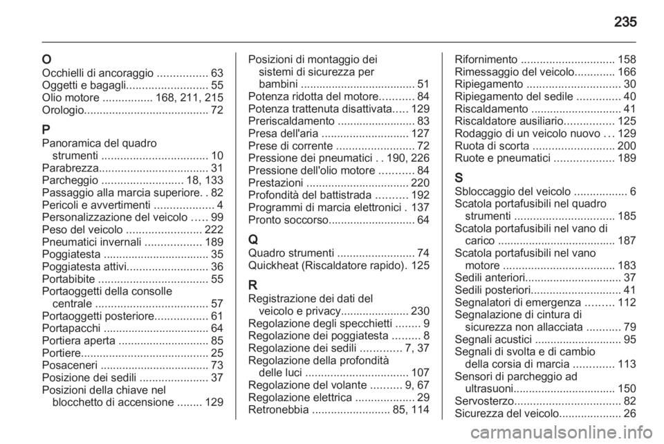 OPEL ASTRA J GTC 2012.5  Manuale di uso e manutenzione (in Italian) 