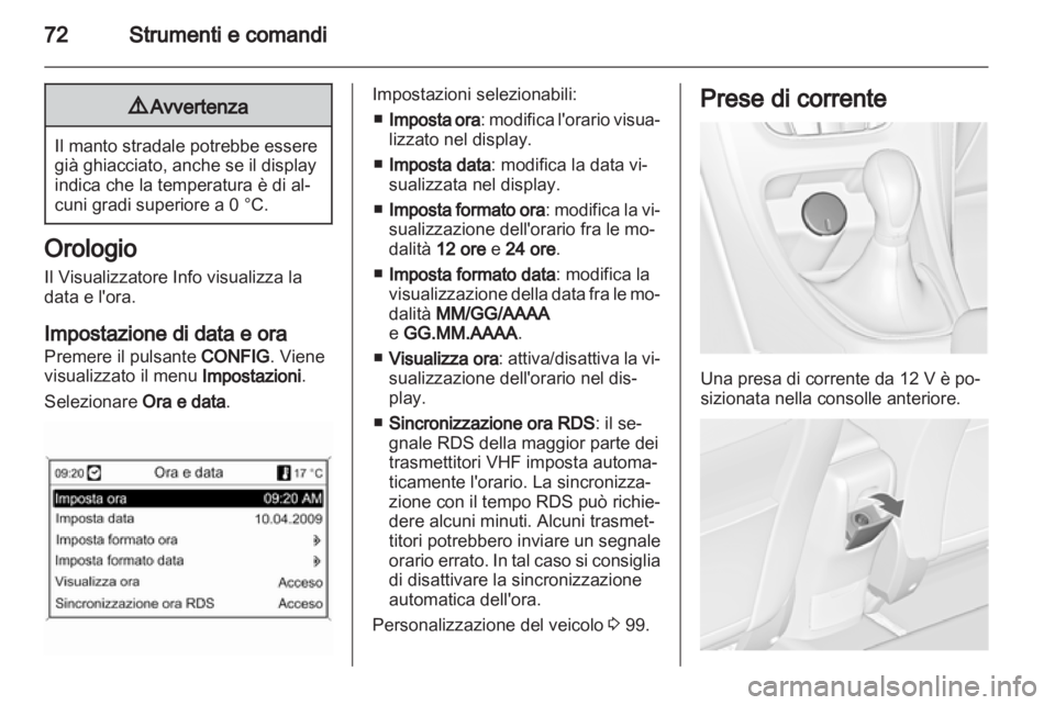 OPEL ASTRA J GTC 2012.5  Manuale di uso e manutenzione (in Italian) 