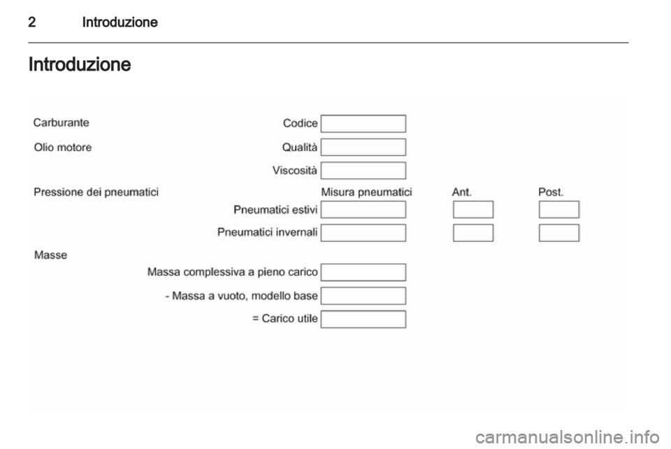 OPEL ASTRA J HB5 & ST 2012  Manuale di uso e manutenzione (in Italian) 