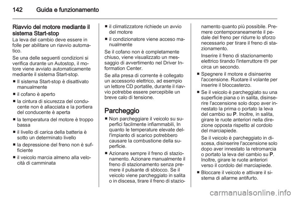 OPEL CASCADA 2013.5 Manuale di uso e manutenzione (in Italian) OPEL CASCADA 2013.5 Manuale di uso e manutenzione (in Italian)