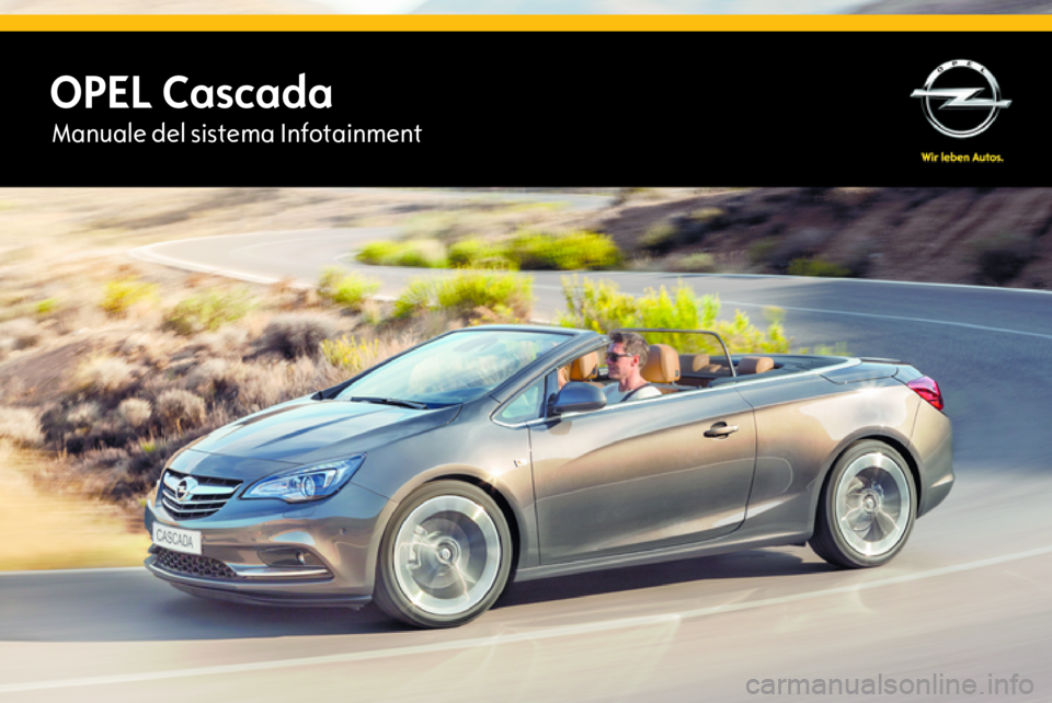 OPEL CASCADA 2015  Manuale del sistema Infotainment (in Italian) 