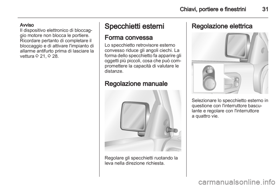 OPEL COMBO 2011  Manuale di uso e manutenzione (in Italian) 