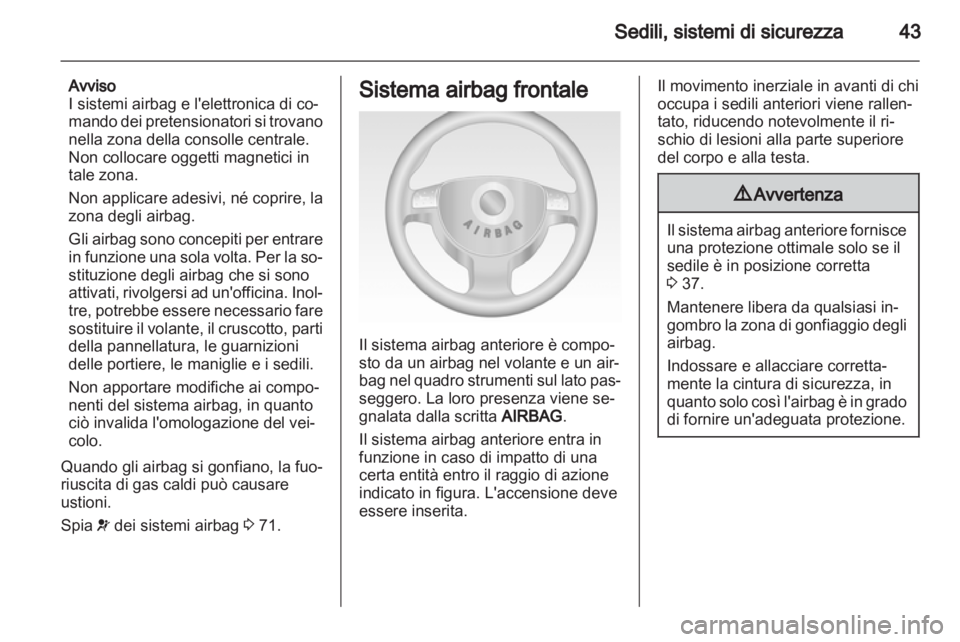 OPEL COMBO 2011 Manuale di uso e manutenzione (in Italian) OPEL COMBO 2011 Manuale di uso e manutenzione (in Italian)