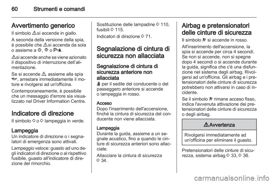 OPEL COMBO D 2012 Manuale di uso e manutenzione (in Italian) OPEL COMBO D 2012 Manuale di uso e manutenzione (in Italian)