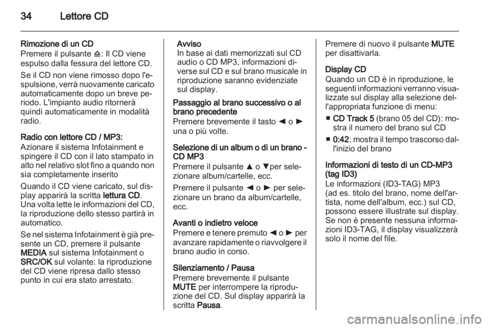 OPEL COMBO D 2013  Manuale del sistema Infotainment (in Italian) 