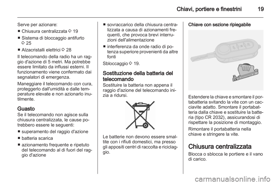 OPEL COMBO D 2013  Manuale di uso e manutenzione (in Italian) 