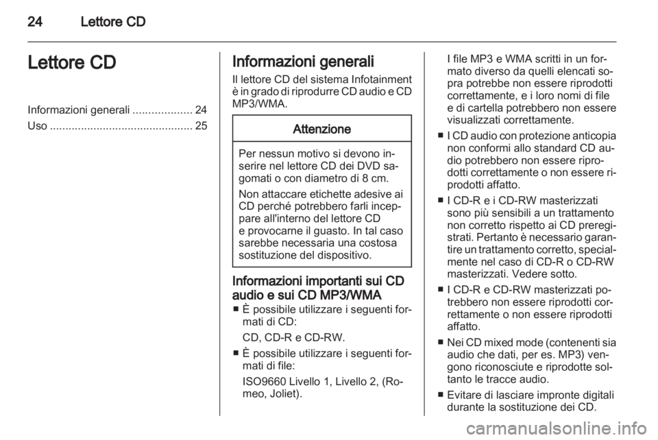 OPEL CORSA 2011  Manuale del sistema Infotainment (in Italian) 