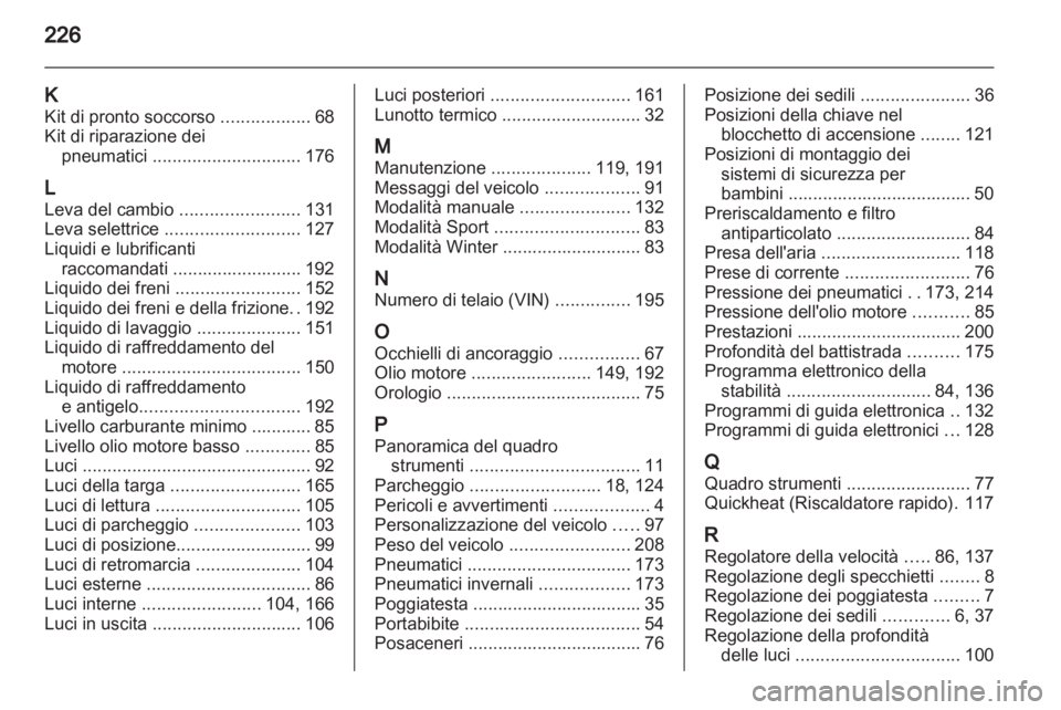 OPEL CORSA 2011  Manuale di uso e manutenzione (in Italian) 