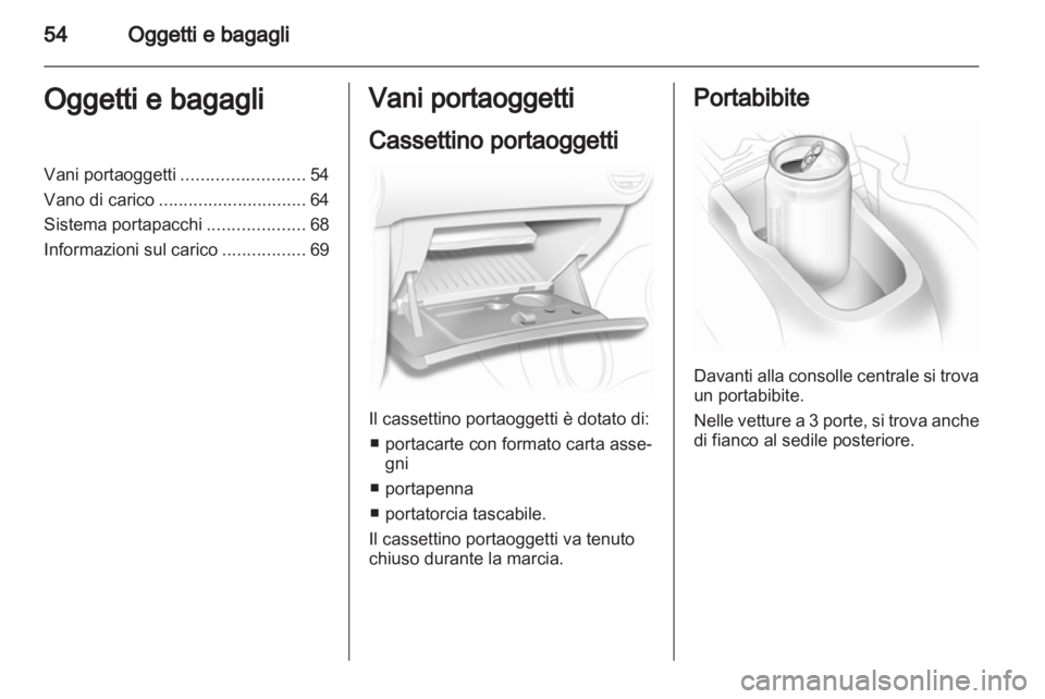 OPEL CORSA 2011  Manuale di uso e manutenzione (in Italian) 