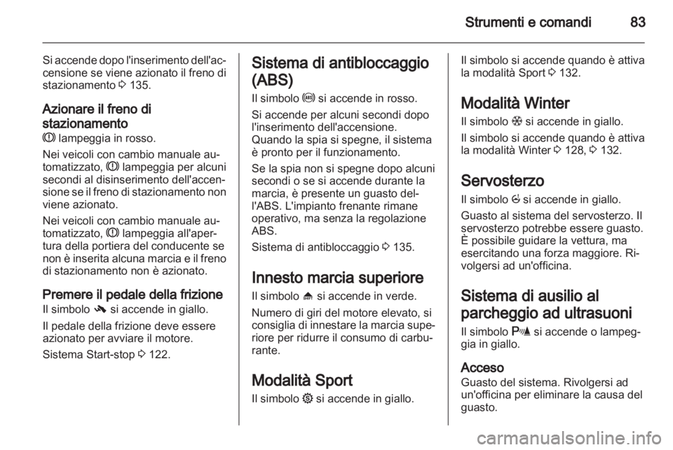 OPEL CORSA 2011  Manuale di uso e manutenzione (in Italian) 