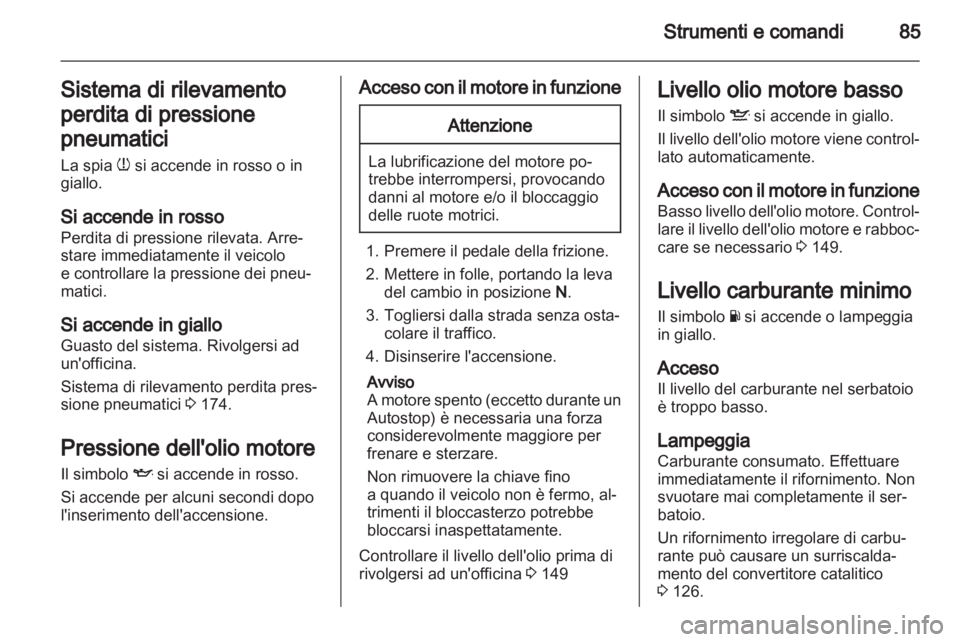 OPEL CORSA 2011  Manuale di uso e manutenzione (in Italian) 