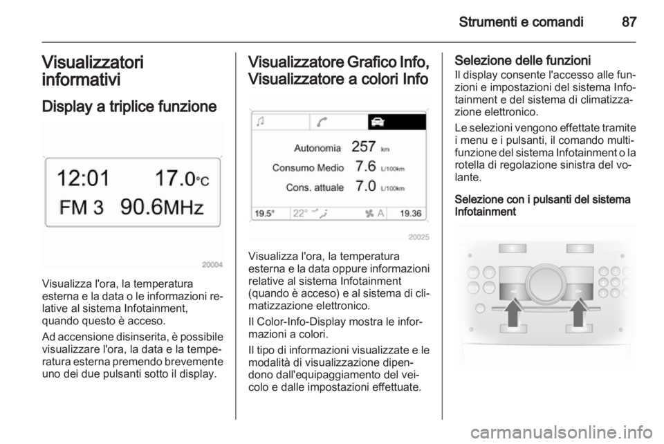 OPEL CORSA 2011  Manuale di uso e manutenzione (in Italian) 
