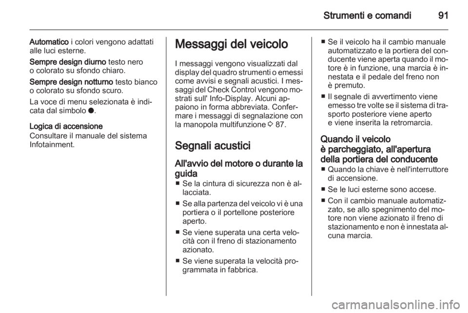 OPEL CORSA 2011  Manuale di uso e manutenzione (in Italian) 