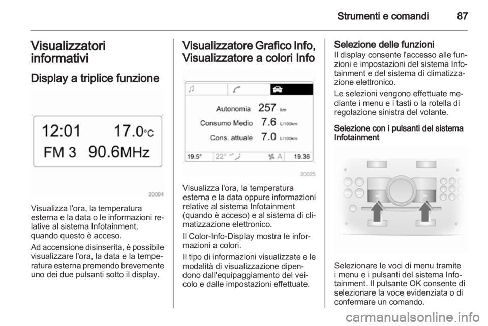 OPEL CORSA 2011.5  Manuale di uso e manutenzione (in Italian) 