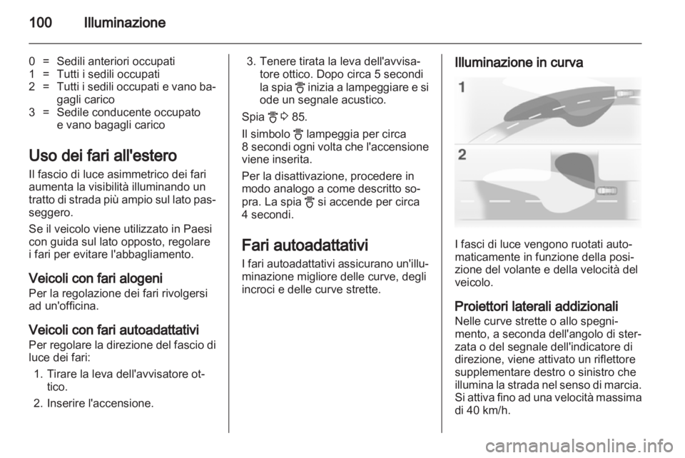 OPEL CORSA 2012  Manuale di uso e manutenzione (in Italian) 