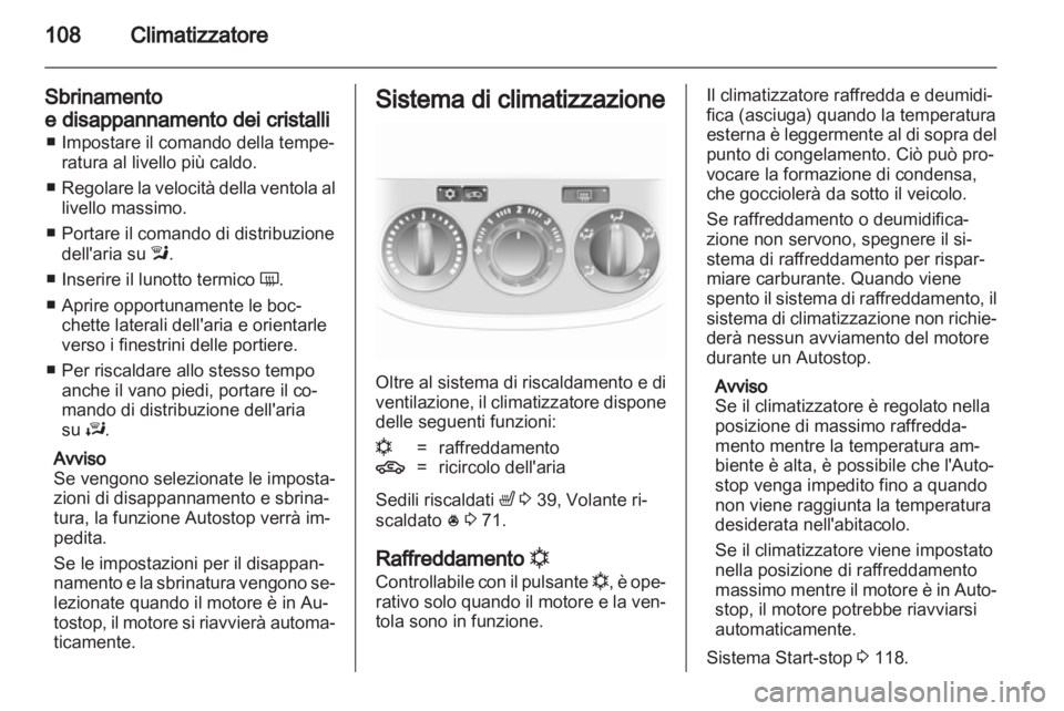 OPEL CORSA 2012  Manuale di uso e manutenzione (in Italian) 